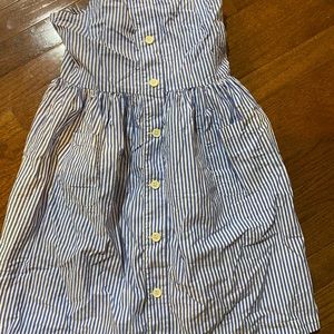 Striped blue summer dress.